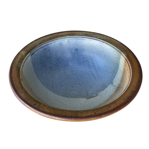 Blue and Brown Mid Century Bowl