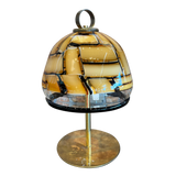 Italian Glass Shade Table Lamp