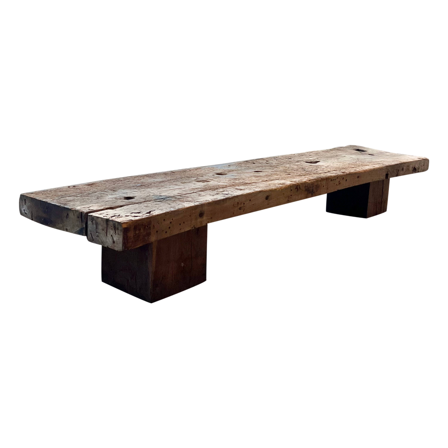 French Primitive Rustic Bench