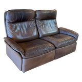 DS49 Leather Loveseat by De Sede 1970s