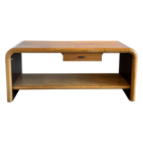 Two Tone Wood Waterfall Console