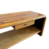 Two Tone Wood Waterfall Console