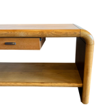 Two Tone Wood Waterfall Console