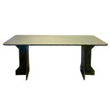 Green Marble Sculptural Base Dining Table