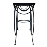 Iron and Smoked Glass Console Table