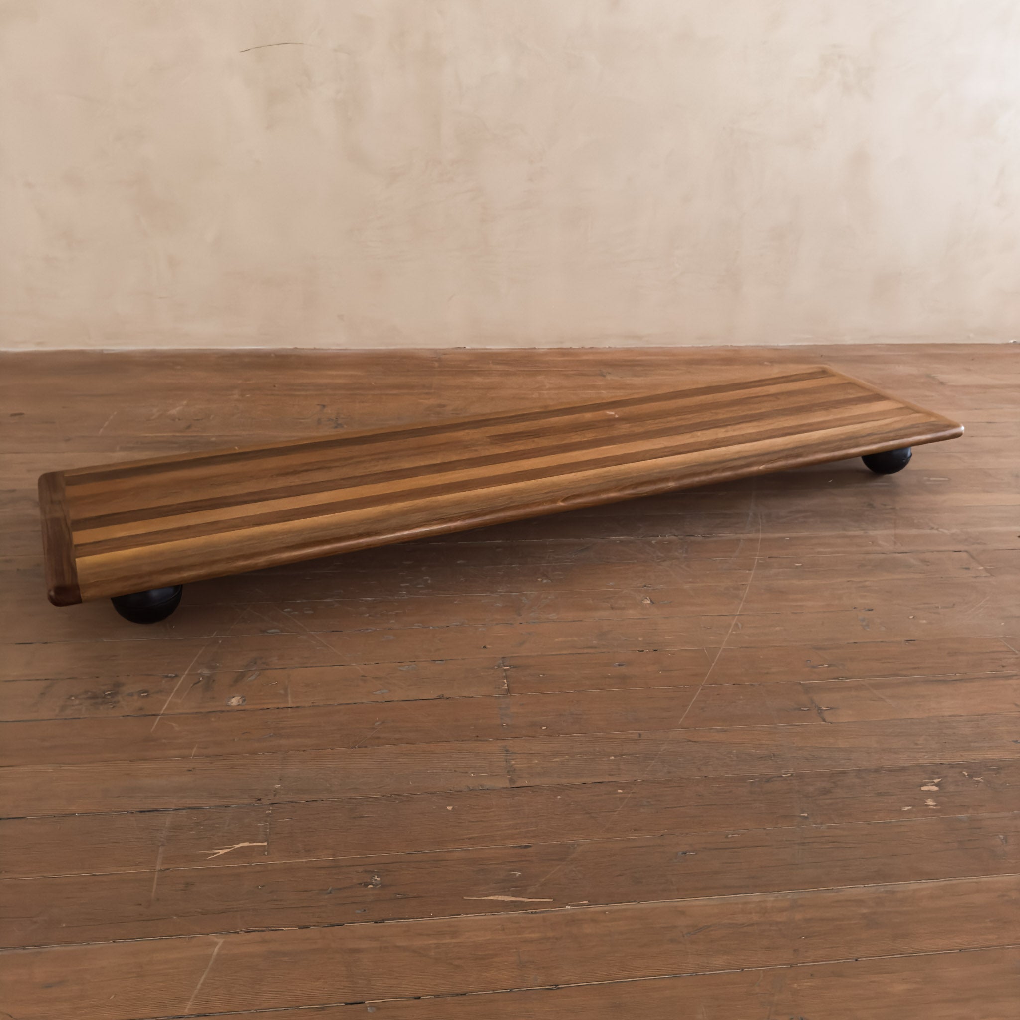 Set of Mario Bellini 'Pianura' Low Walnut Coffee Tables