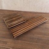 Set of Mario Bellini 'Pianura' Low Walnut Coffee Tables
