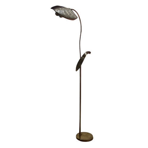 Vintage French Brass Floor Lamp