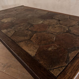 French Hexagonal Tile Coffee Table, 1960s