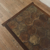 French Hexagonal Tile Coffee Table, 1960s