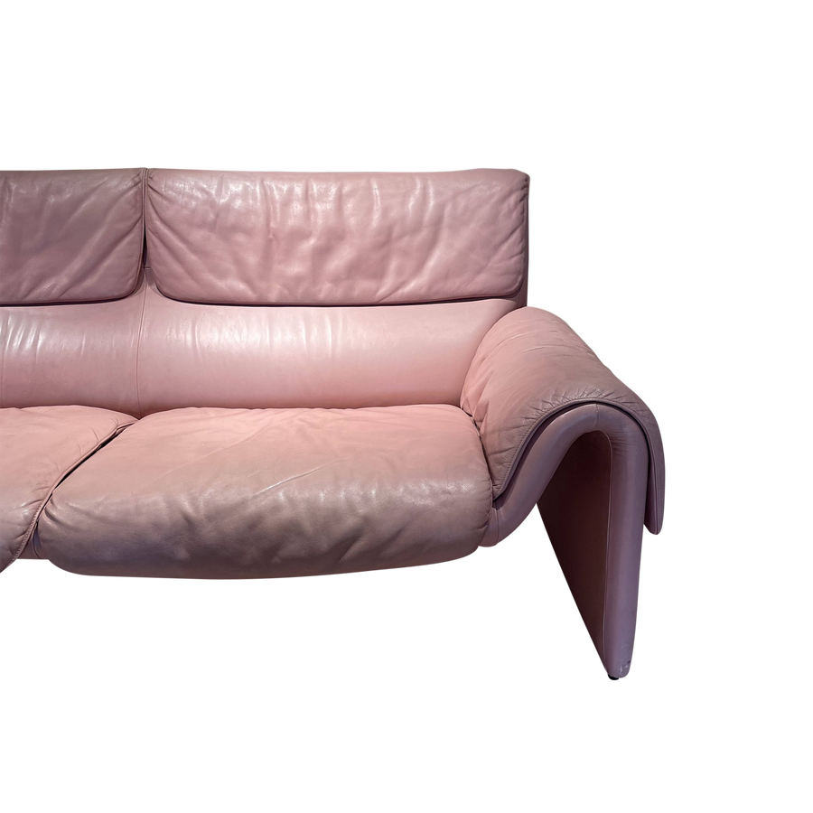 De Sede DS 2011 Pink Leather Sofa