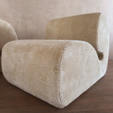 Pair of Sculptural Geometric Postmodern Lounge Chairs