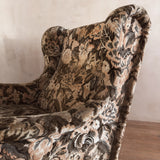 Pair of Vintage Floral Wingback Lounge Chairs