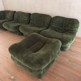 5 Piece Modular Spanish Olive Lounge Set