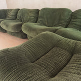 5 Piece Modular Spanish Olive Lounge Set