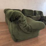 5 Piece Modular Spanish Olive Lounge Set