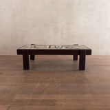 French Modernist Tile Top Coffee Table