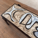 French Modernist Tile Top Coffee Table