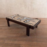 French Modernist Tile Top Coffee Table