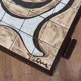 French Modernist Tile Top Coffee Table