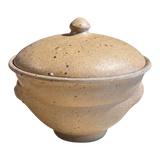 Blue Glazed French Ceramic Casserole Dish