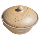 Blue Glazed French Ceramic Casserole Dish