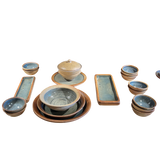 Blue Glazed French Ceramic Bowl