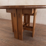 Maison Regain Solid Elm Round Dining Table