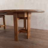 Maison Regain Solid Elm Round Dining Table