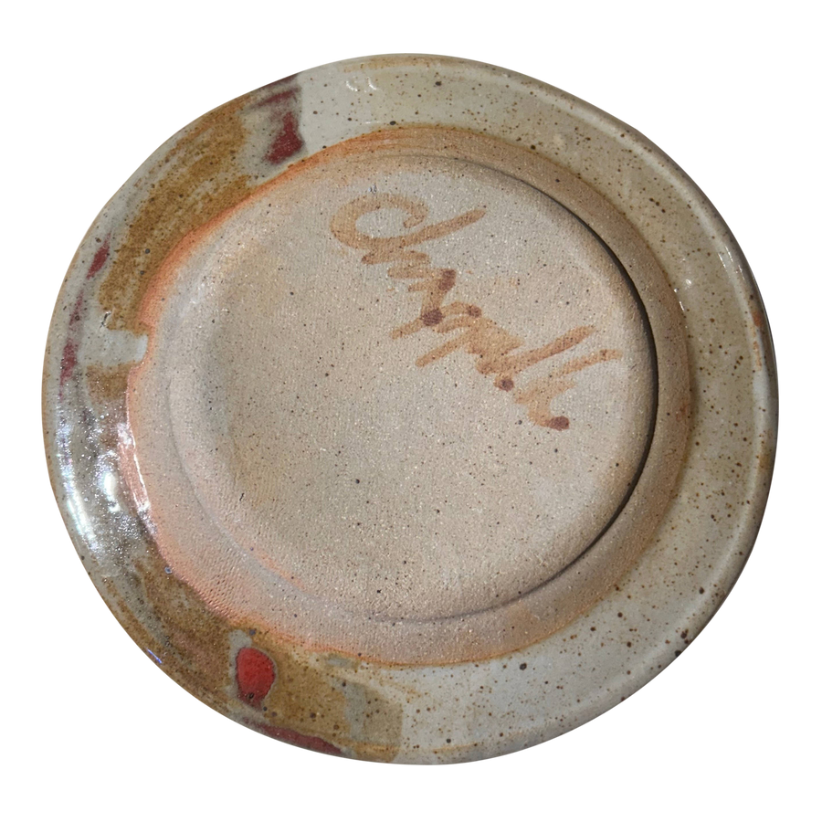 Brushstroke Glazed Studio Pottery Platter