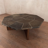 Octagonal Tile Top Coffee Table