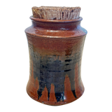 Medium Merlot Glazed Cork Top Vessel