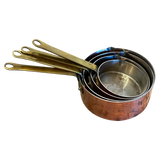 Set of 4 Vintage Copper Measuring Cups