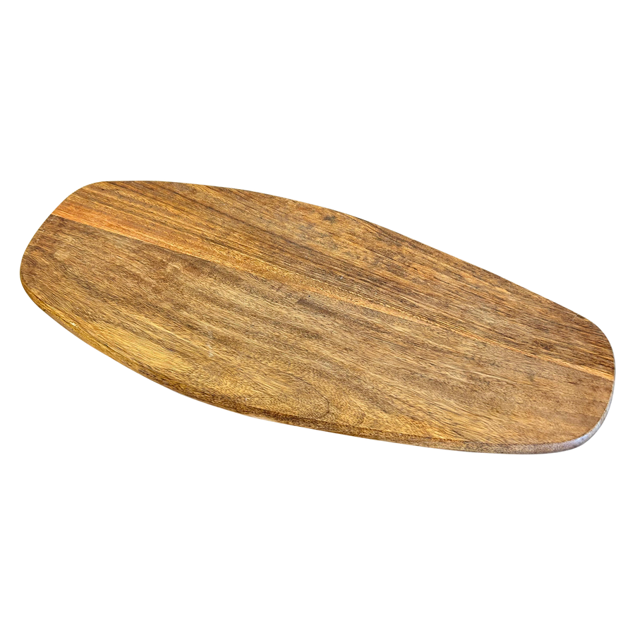 Long Carved Wood Platter