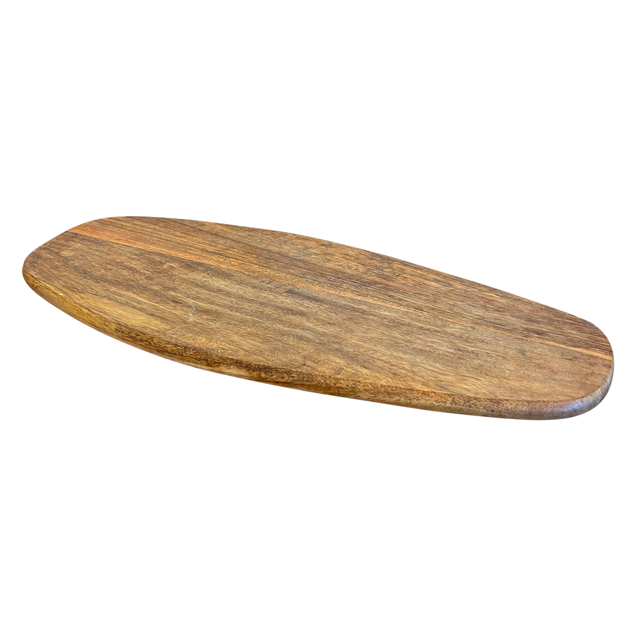 Long Carved Wood Platter