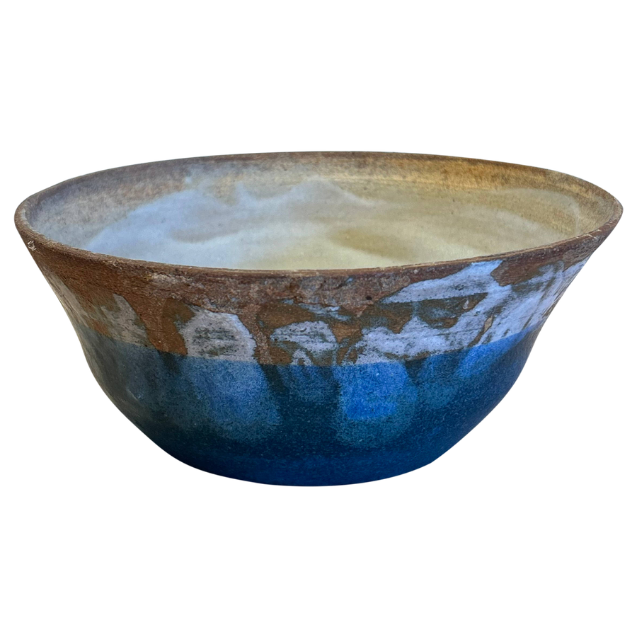 Blue Accent Studio Pottery Bowl