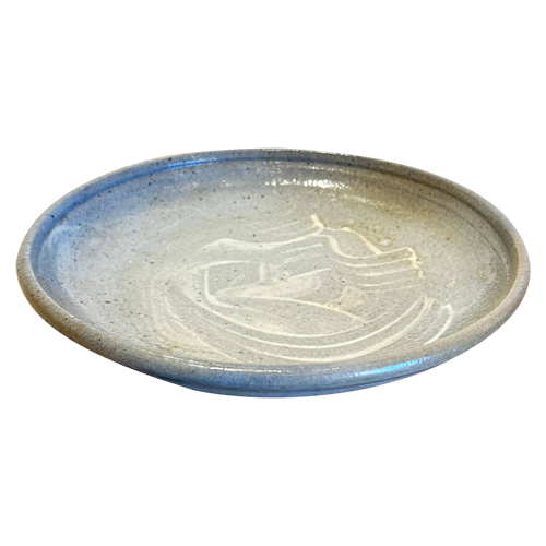 Brushstroke Glazed Pottery Plate