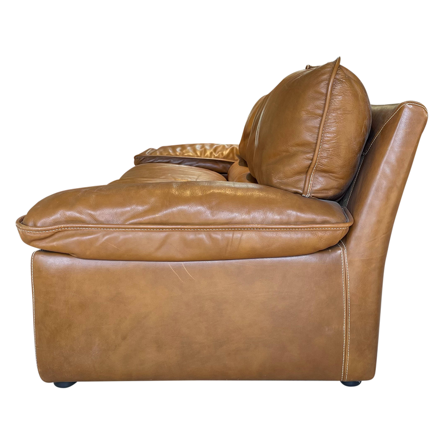Henry Cooler Leather Three Seater Sofa