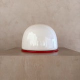 Italian Red Accent Table Lamp