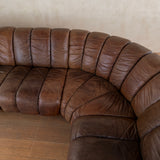 5 Piece Leather Snake Sofa