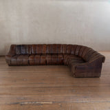 5 Piece Leather Snake Sofa