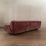 Italian Channel Tufted Velvet Sofa