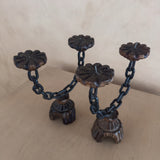 Pair of Vintage Spanish Chain Candle Holders