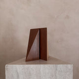 Pair of Mid Century Triangular Wood Bookends