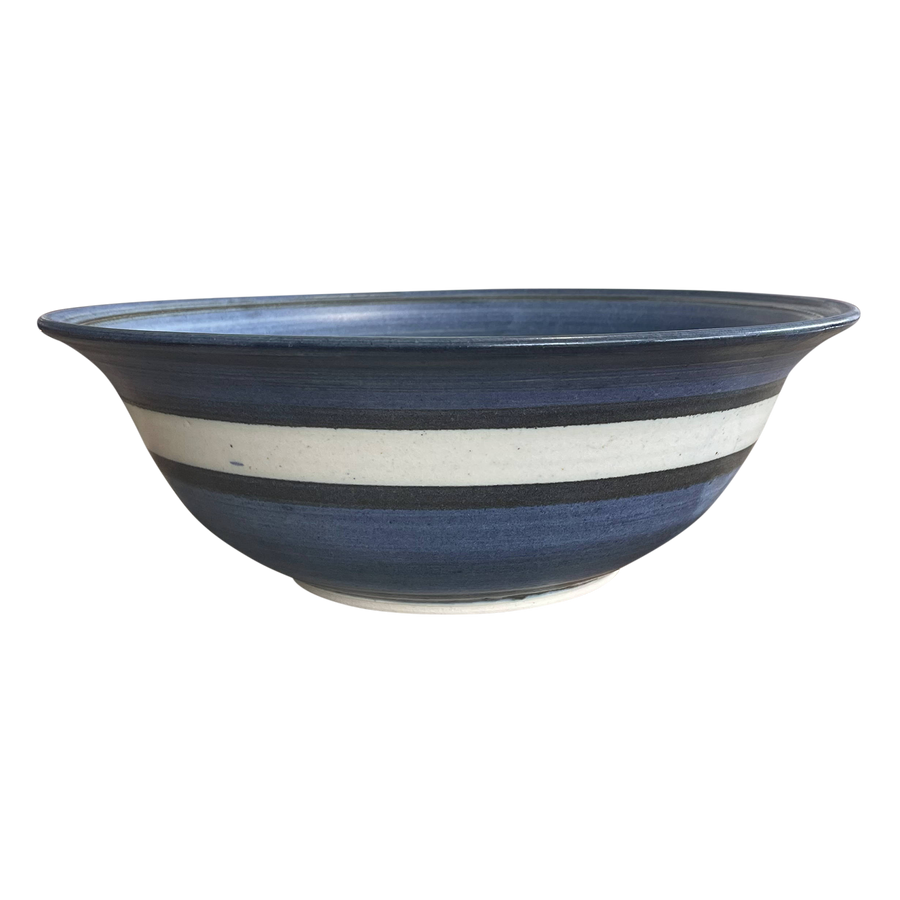 Large Blue Patterned Bowl