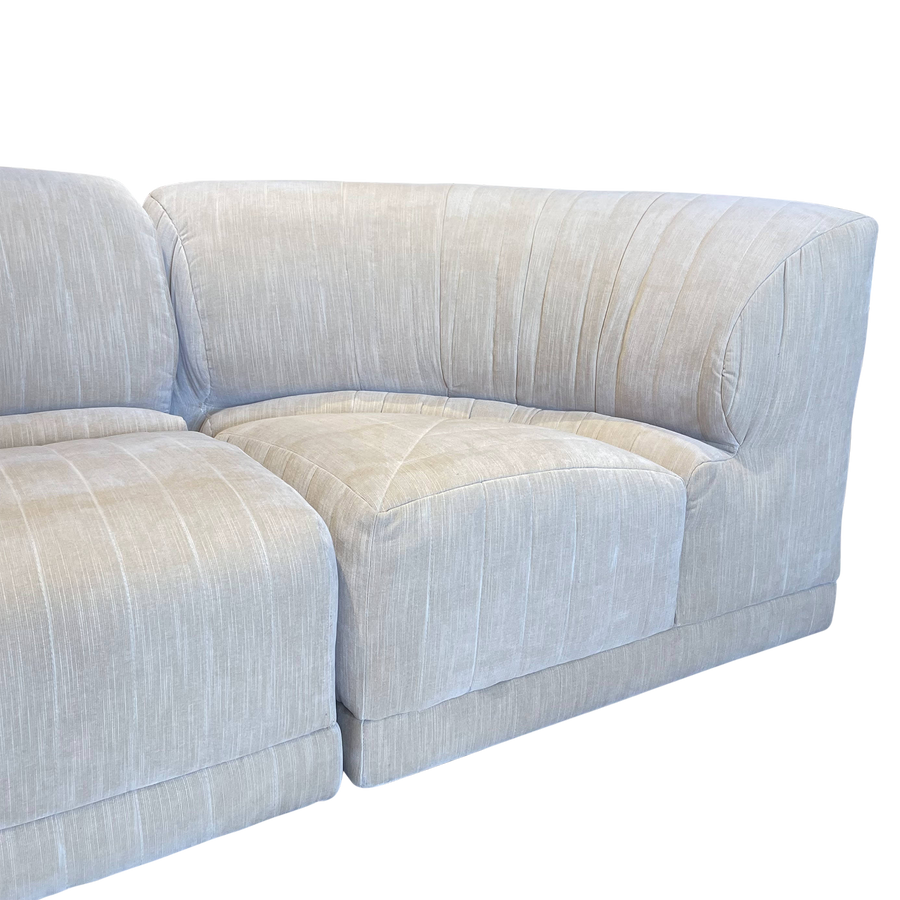 Roche Bobois Channel Stitched Sectional