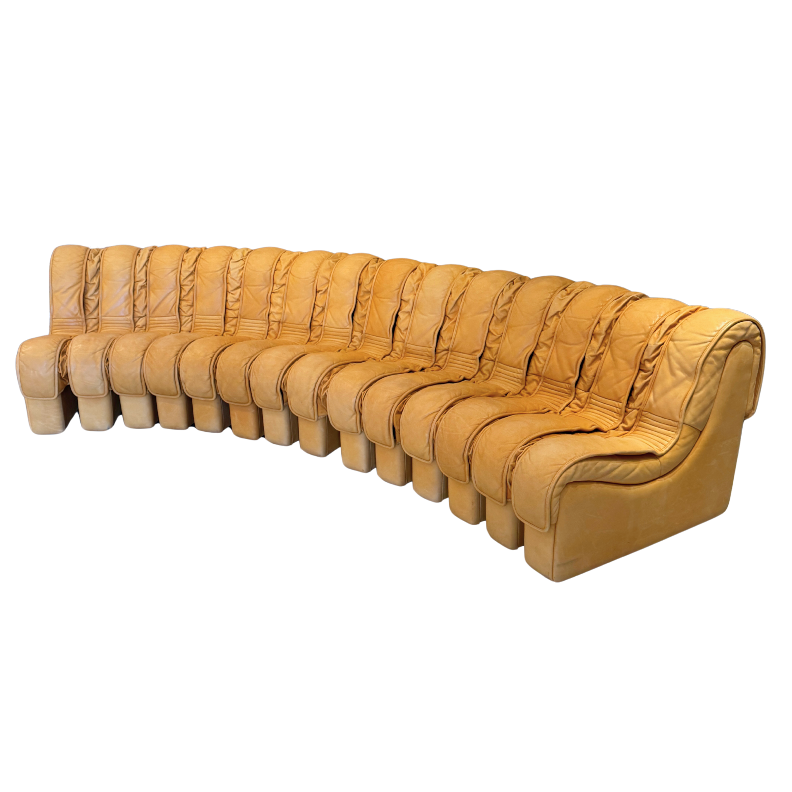 Vintage 1970s De Sede DS600 Nonstop 'Snake' Sectional Sofa