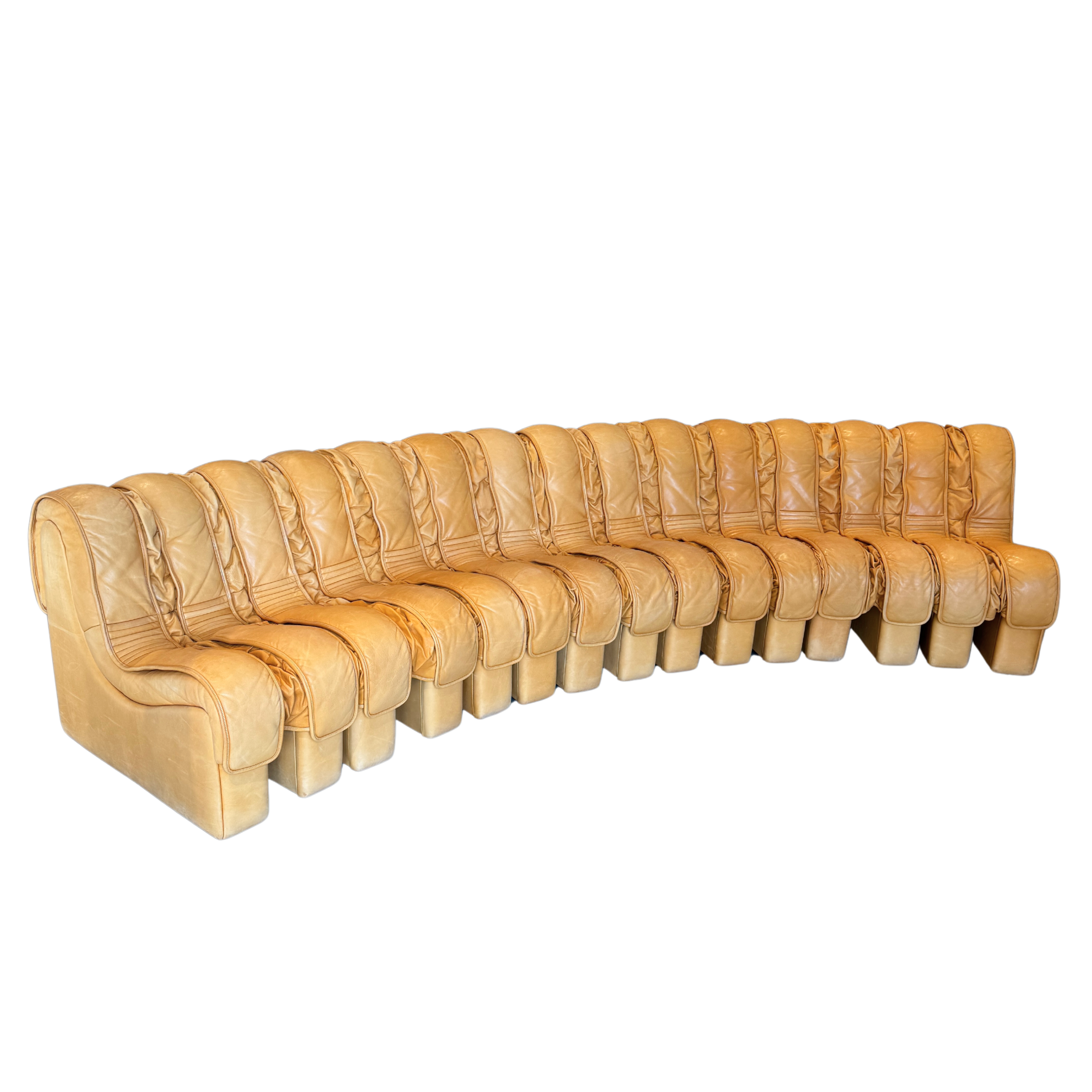 Vintage 1970s De Sede DS600 Nonstop 'Snake' Sectional Sofa