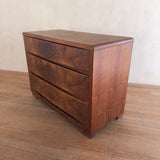 Mid Century Walnut 3 Drawer Dresser