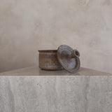 Speckled Sand Glaze Lidded Studio Ceramic Jar